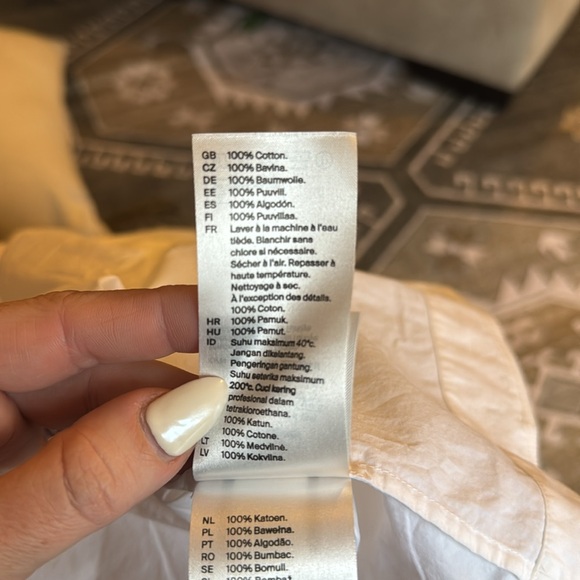 COS | tie front v-neck blouse - Picture 12 of 12